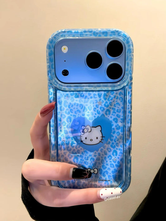 Hello Kitty Leopard Print Hearts Phone Case #702