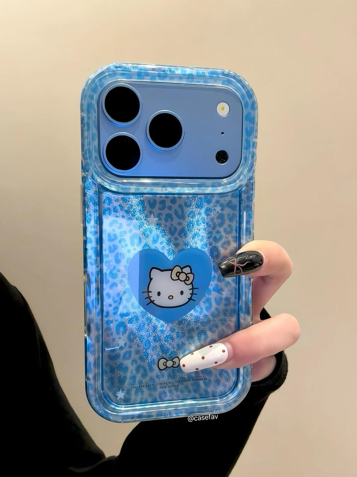 Hello Kitty Leopard Print Hearts Phone Case #702