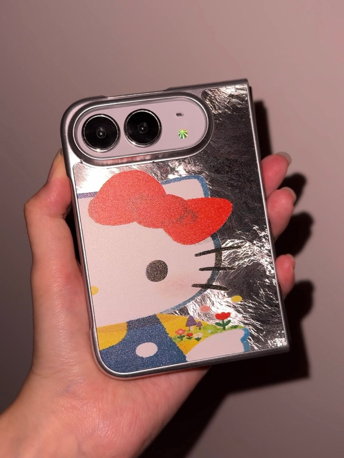 Hellokitty Silver Cute Kawaii iPhone Duo Case #0711
