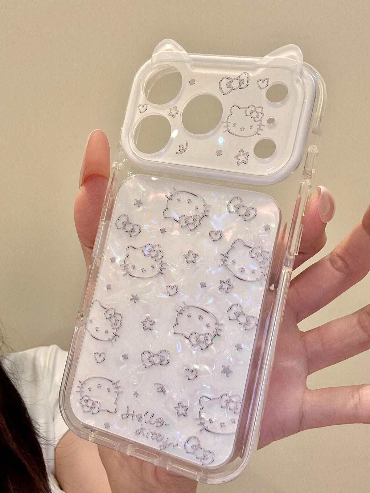 Hello Kitty White Shell Material Phone Case #659