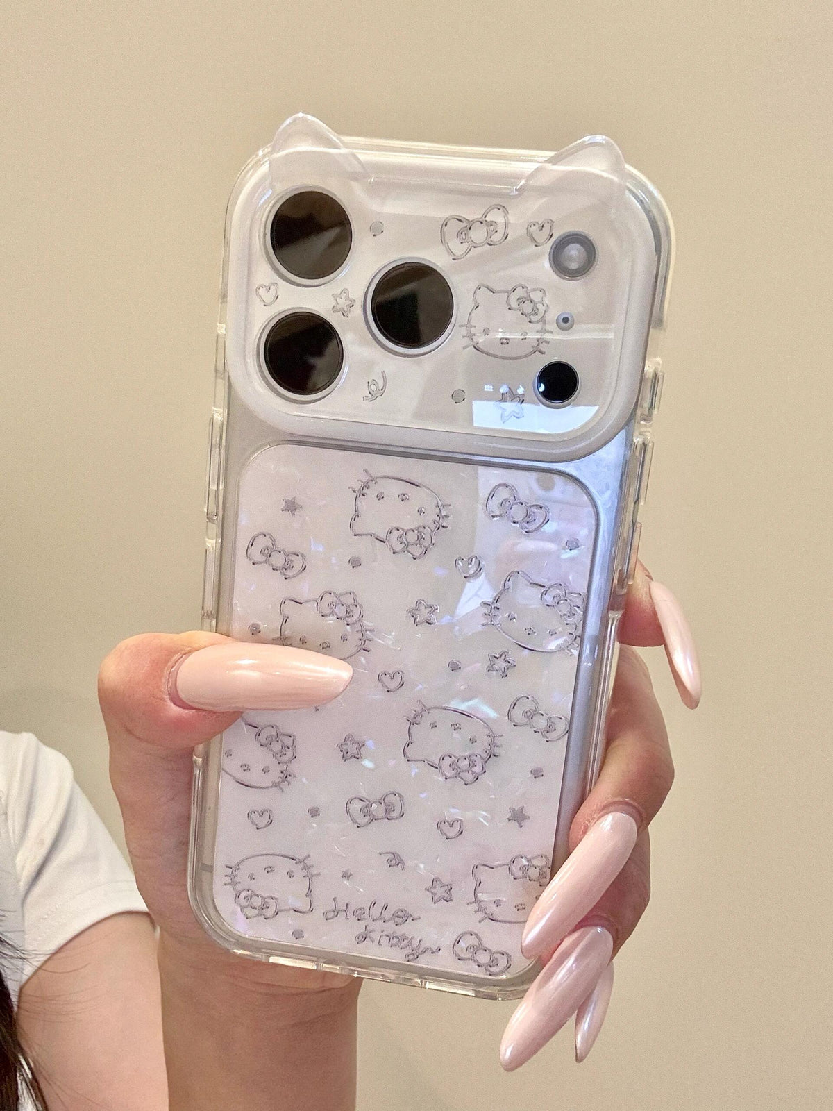Hello Kitty White Shell Material Phone Case #659
