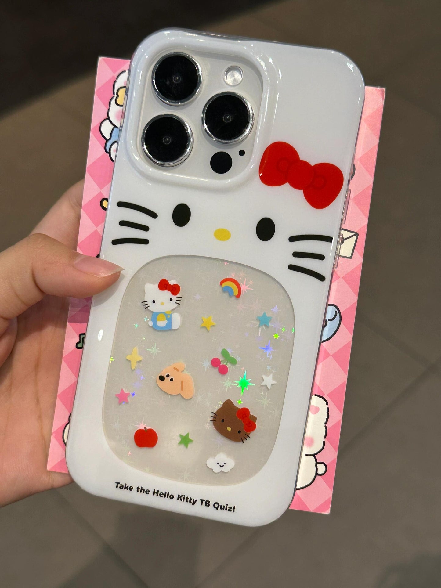 Hellokitty Big Mouth Glittering White Cute Kawaii Phone Case #0232