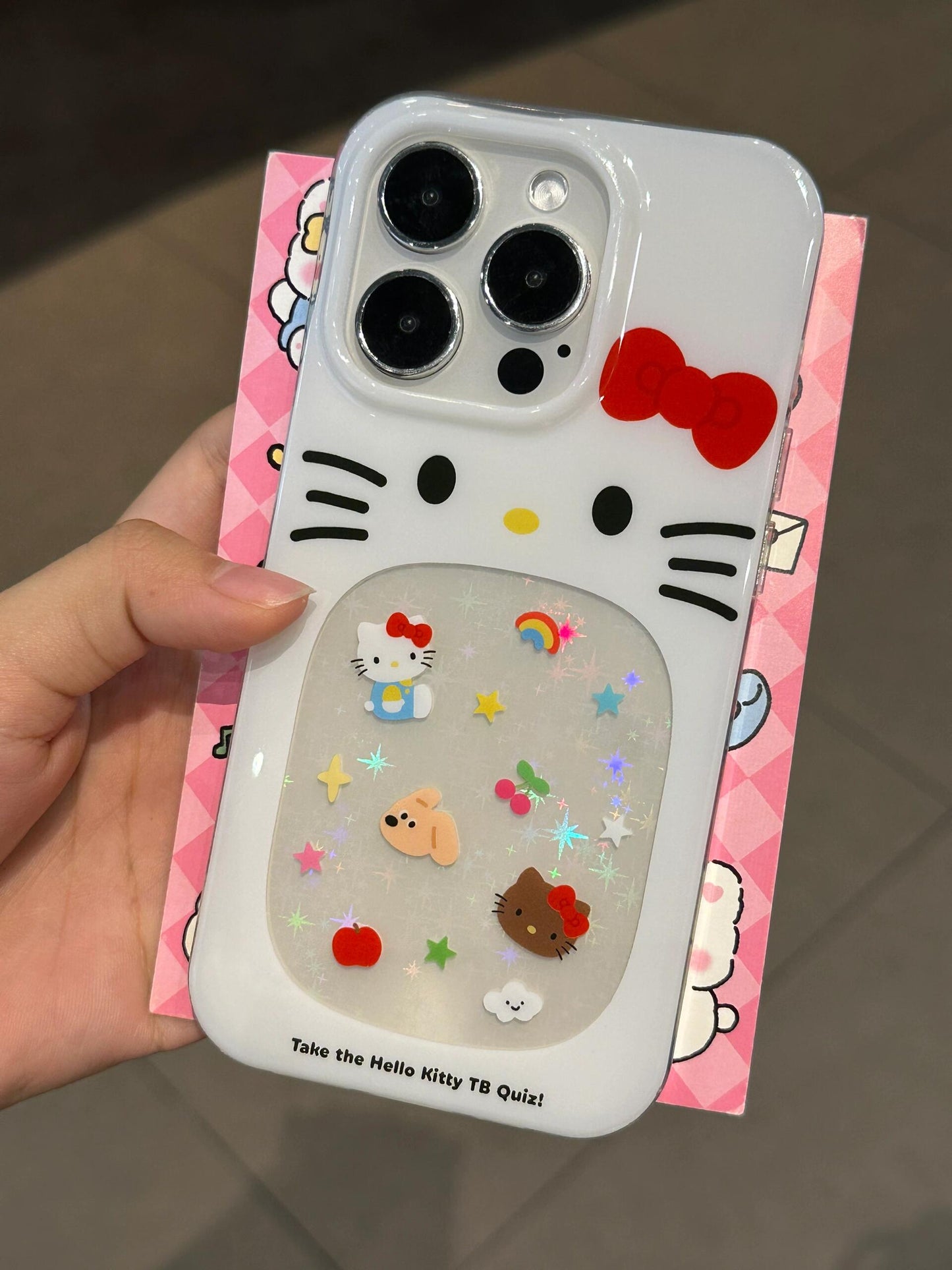 Hellokitty Big Mouth Glittering White Cute Kawaii Phone Case #0232