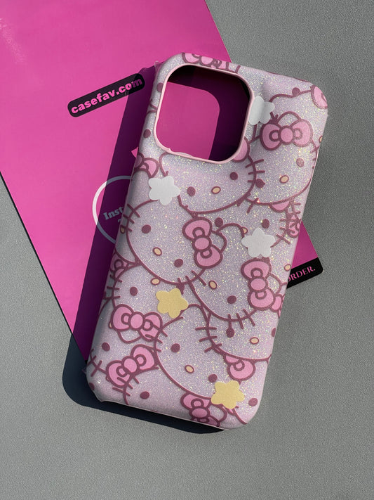 Hellokitty Glitter Cute Kawaii Phone Case #0338