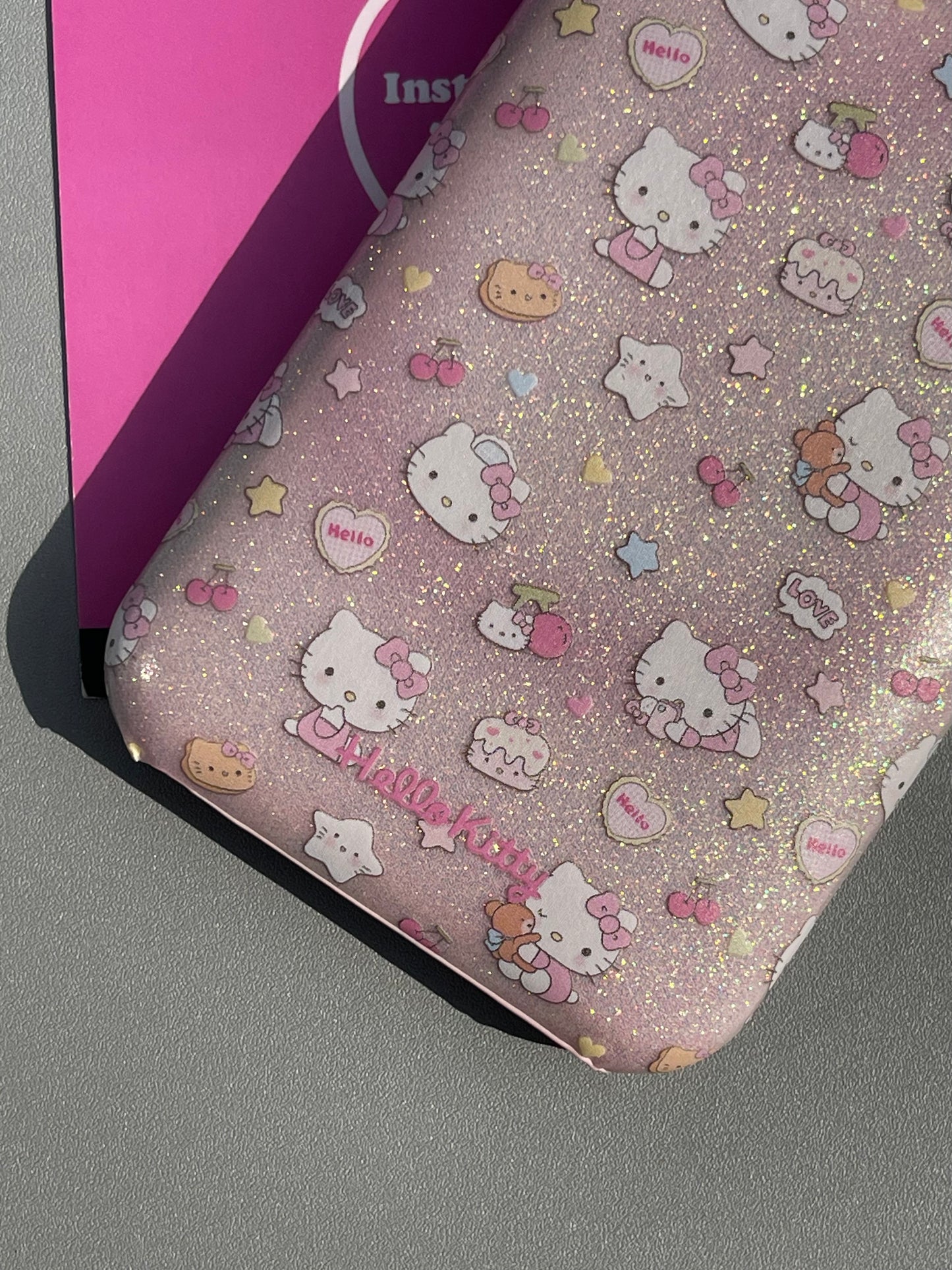 Hellokitty Pink Glitter Cute Kawaii Phone Case #0336