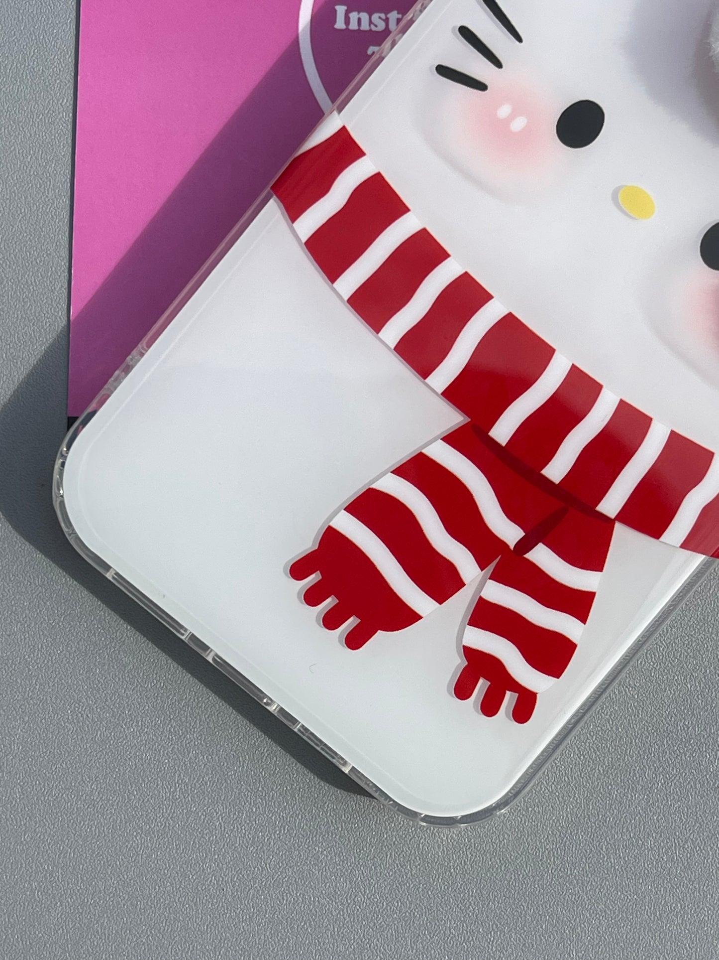 Hellokitty Snowman Plush Bow White Cute Kawaii Phone Case #0343