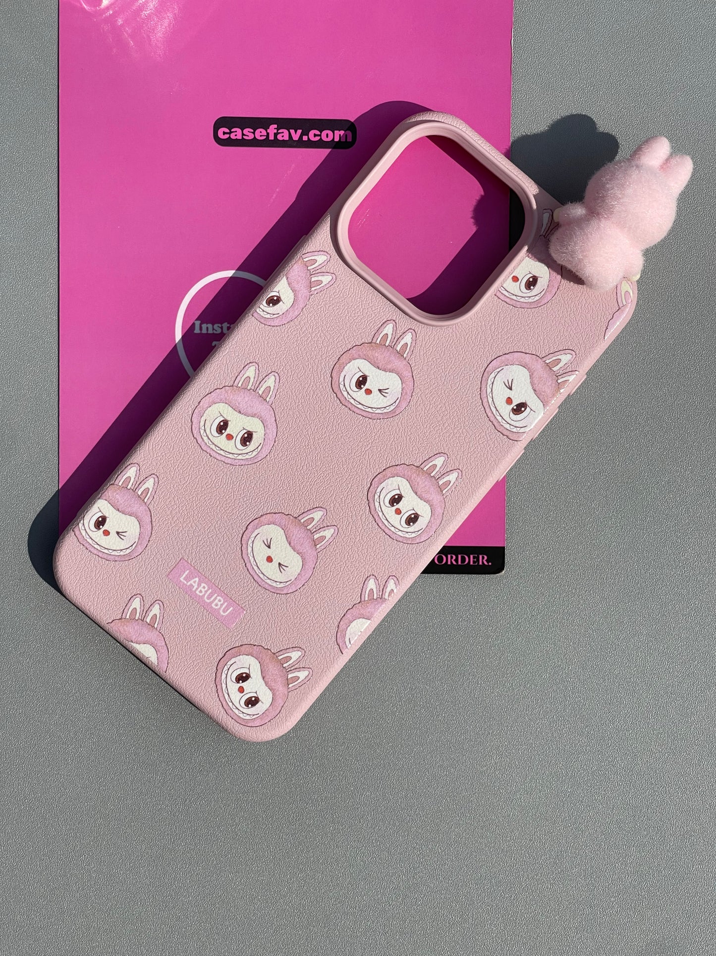 LABUBU PU Texture Cute Kawaii Phone Case #0334