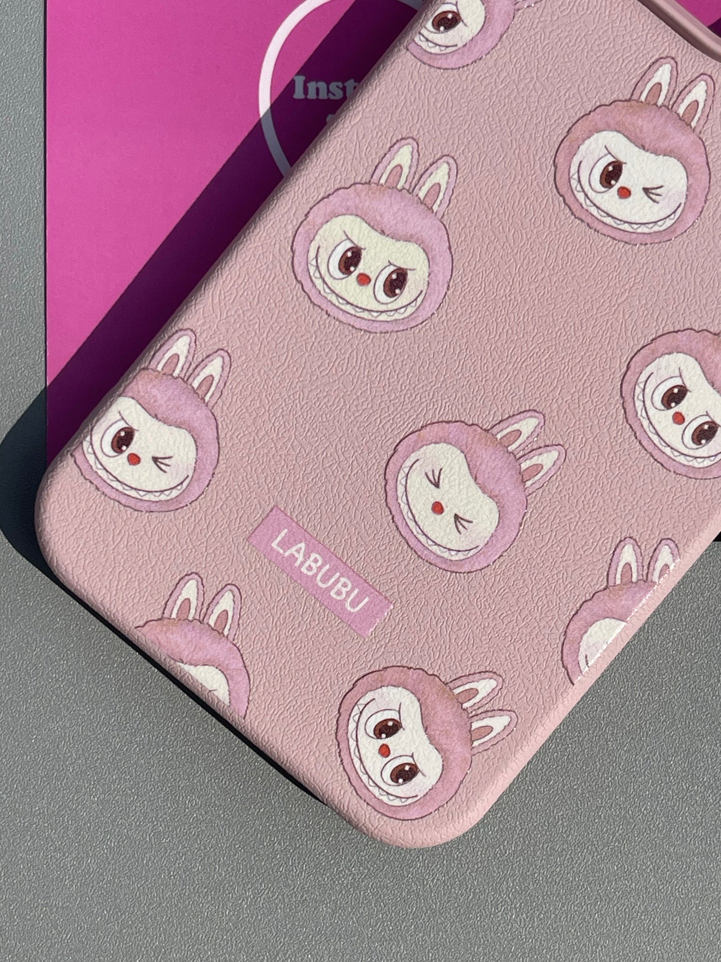 LABUBU PU Texture Cute Kawaii Phone Case #0334