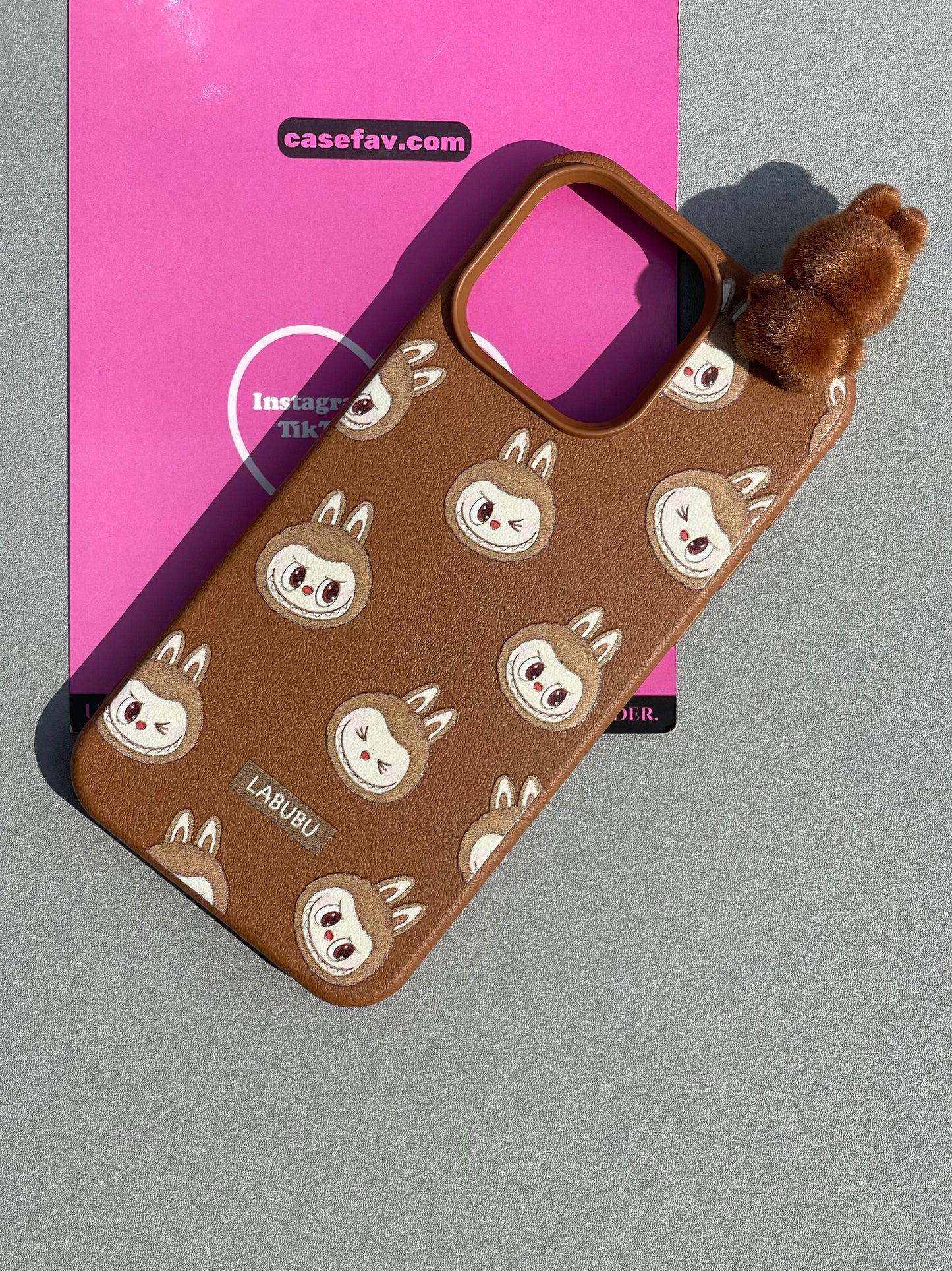 LABUBU PU Texture Cute Kawaii Phone Case #0334