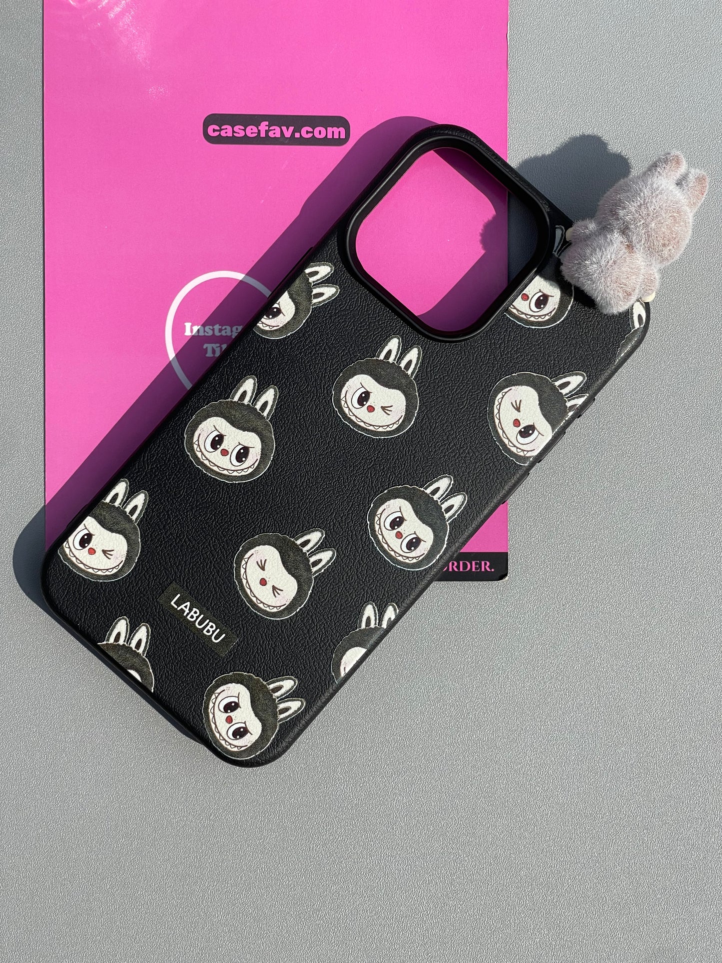 LABUBU PU Texture Cute Kawaii Phone Case #0334