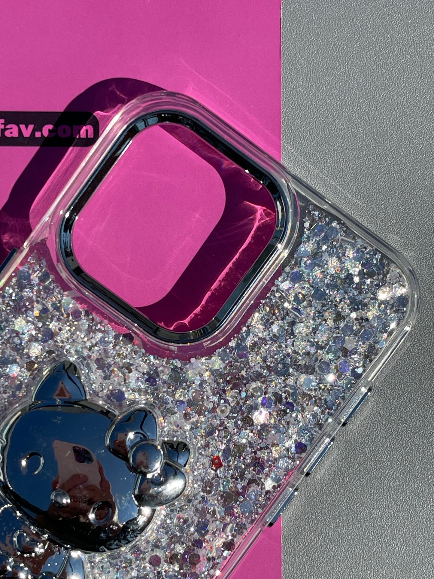 Hellokitty Silver Glitter Cute Kawaii Phone Case #0340