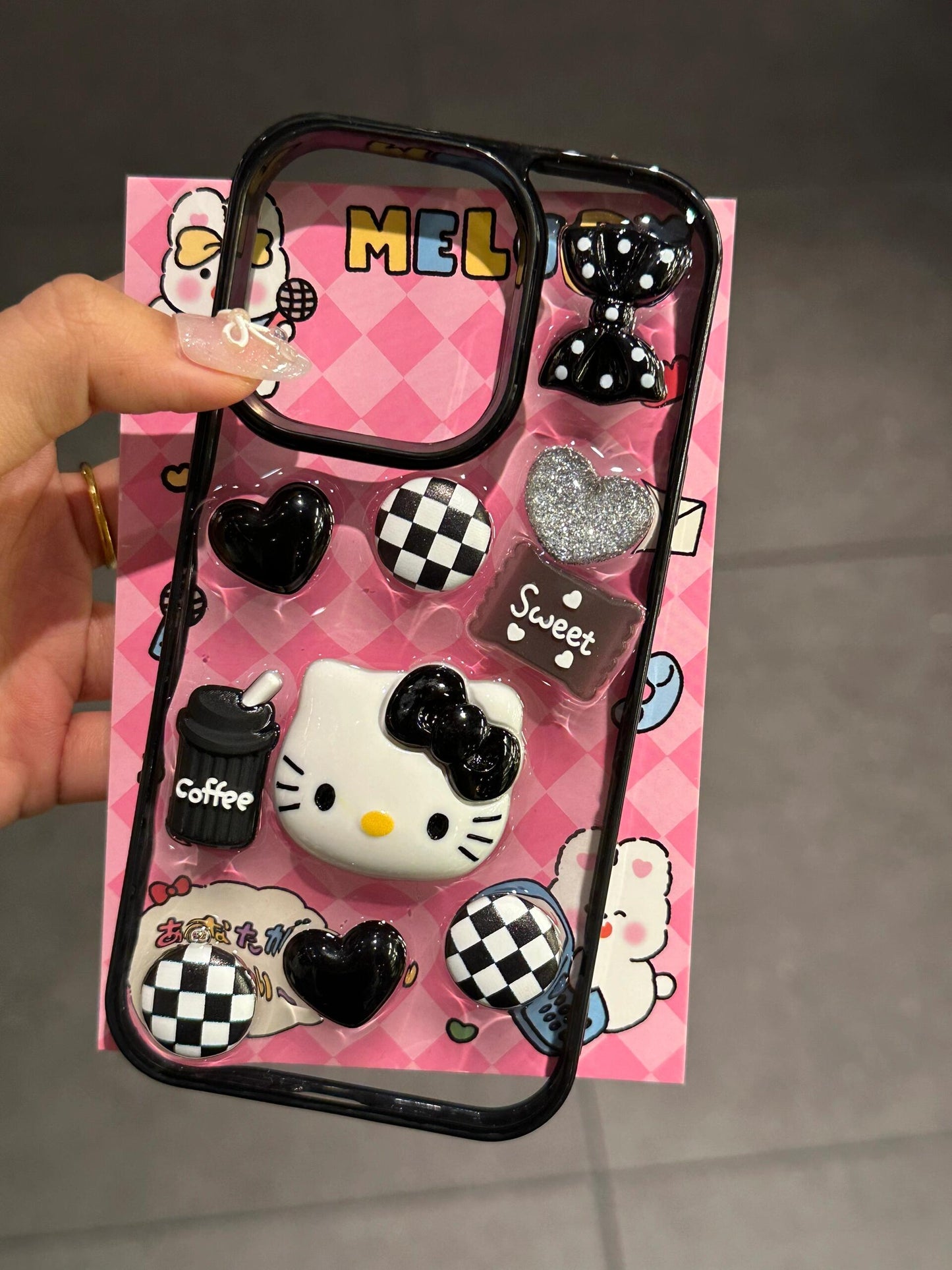 3D Hellokitty Handmade Clear Cute Kawaii Phone Case #0065