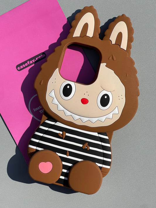 LABUBU Shape Silicone Cute Kawaii Phone Case  #0347