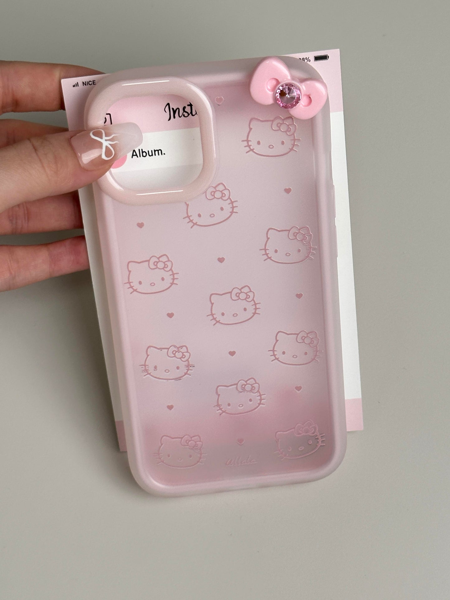 Hellokitty Pink Cute Kawaii Phone Case #0239