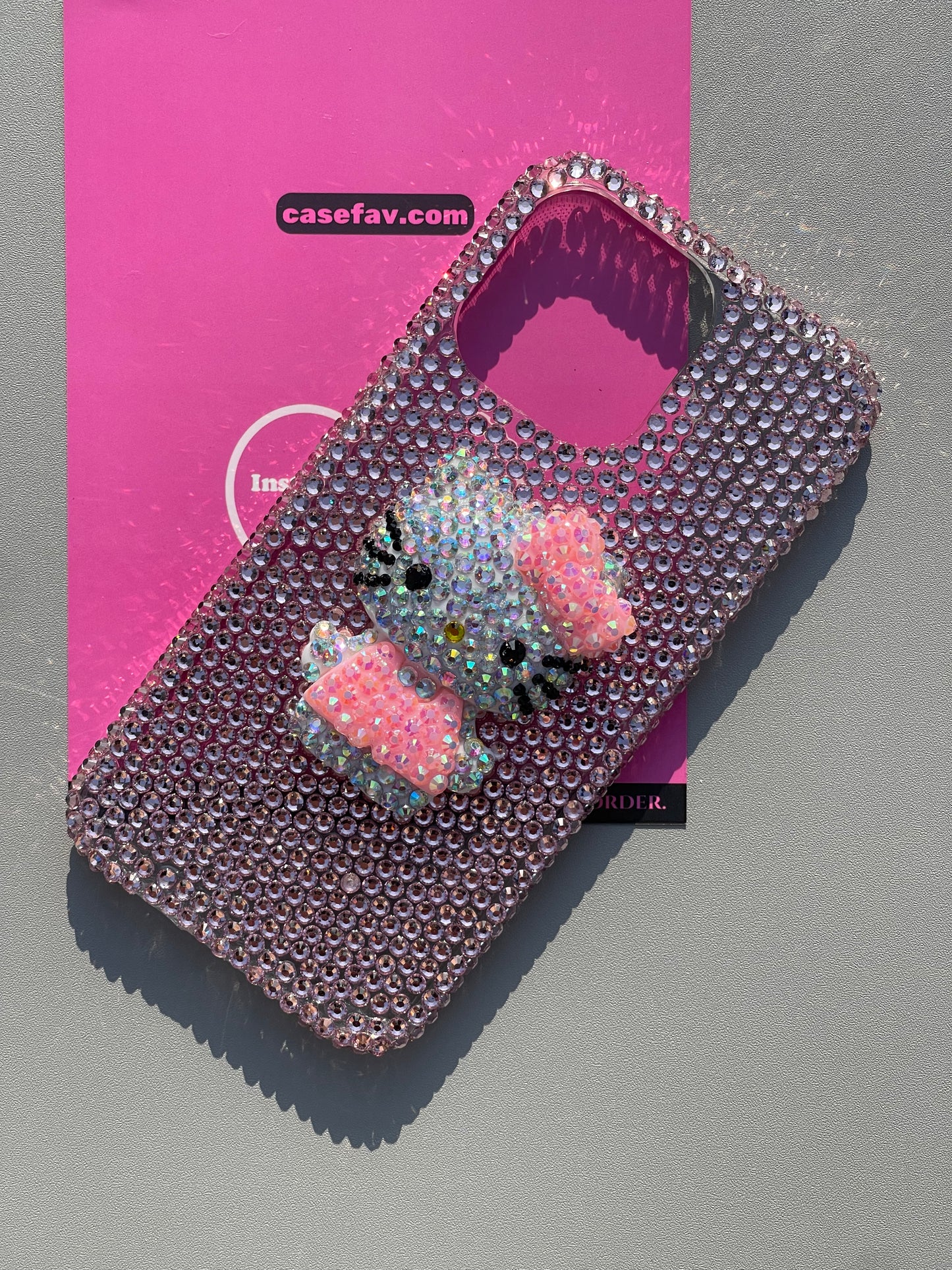 Hellokitty Handmade Diamond Rhinestone Cute Kawaii Phone Case #0354