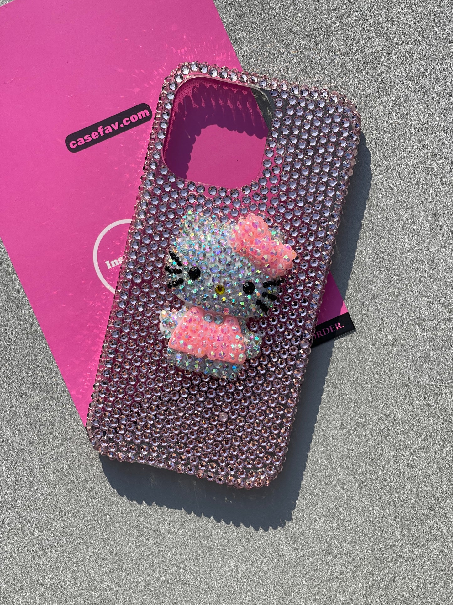 Hellokitty Handmade Diamond Rhinestone Cute Kawaii Phone Case #0354