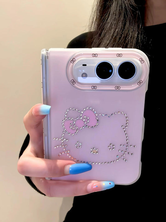 Rhinestone Hello Kitty Cute Kawaii iPhone Duo Case #0652