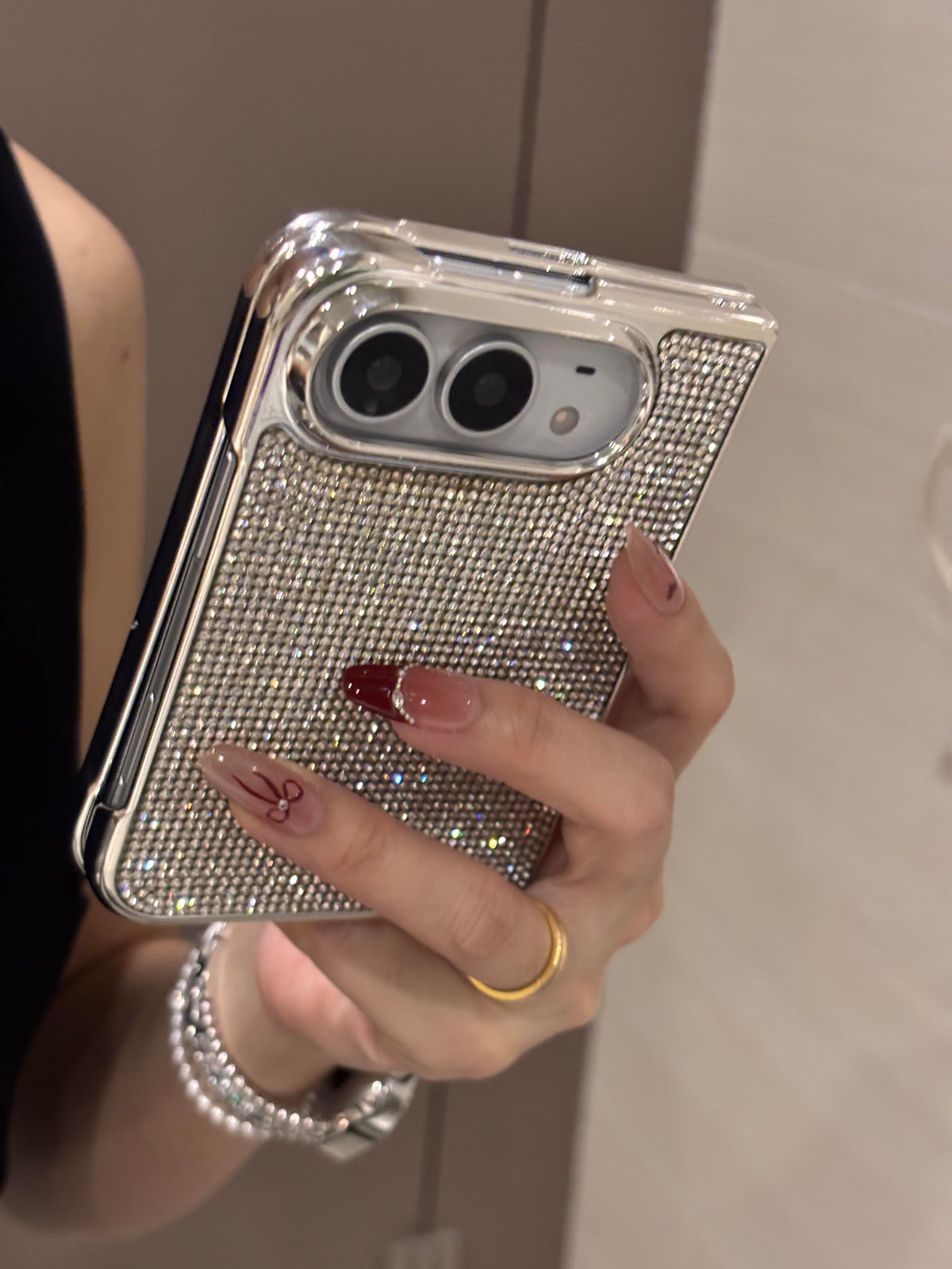 Silver Cute Kawaii iPhone Duo Case #0656