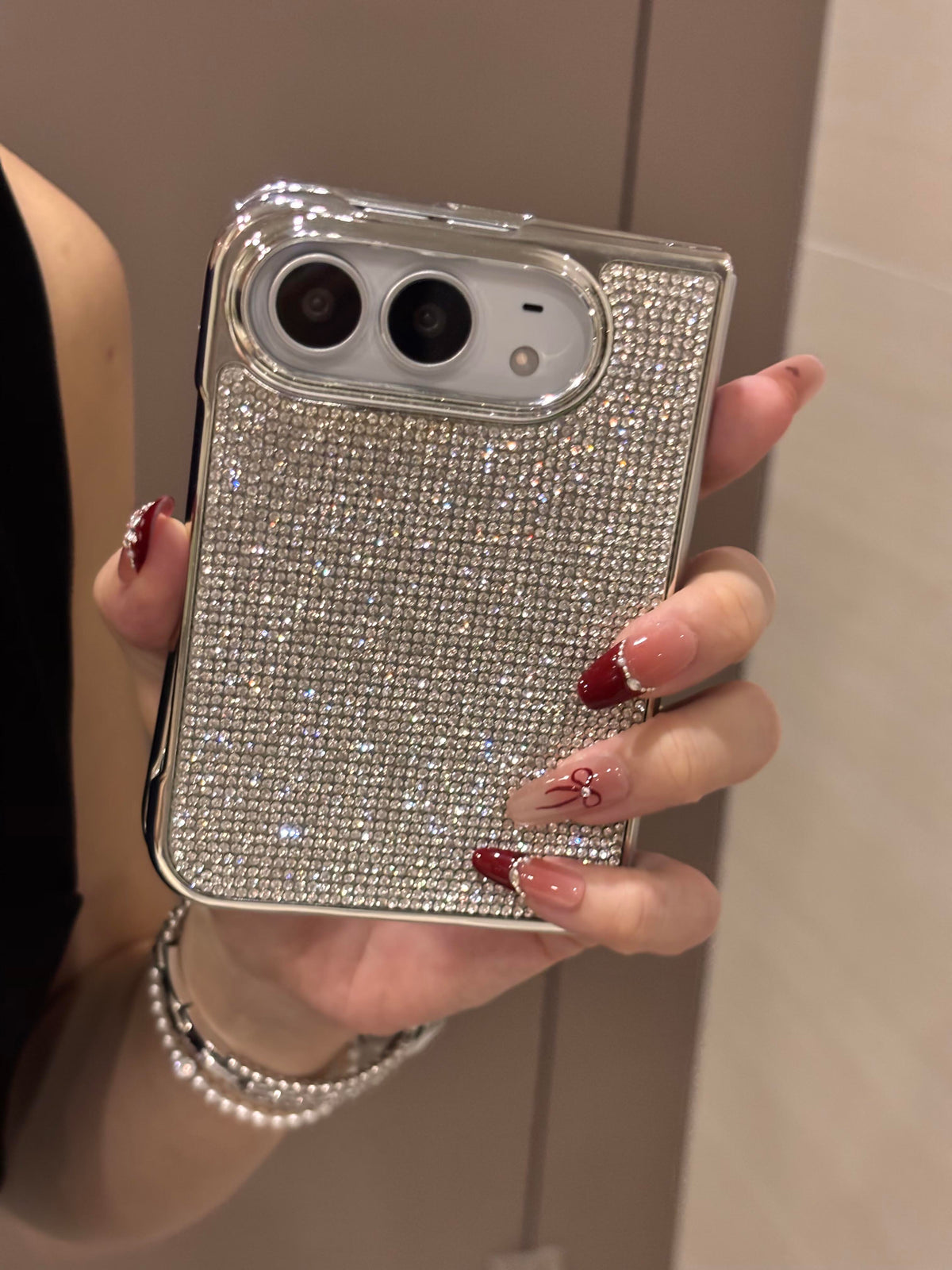 Silver Cute Kawaii iPhone Duo Case #0656