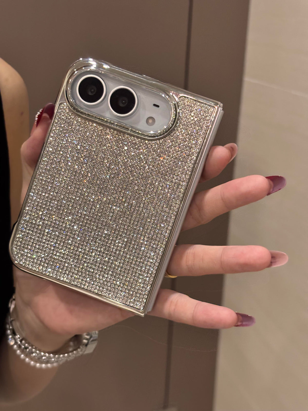Silver Cute Kawaii iPhone Duo Case #0656