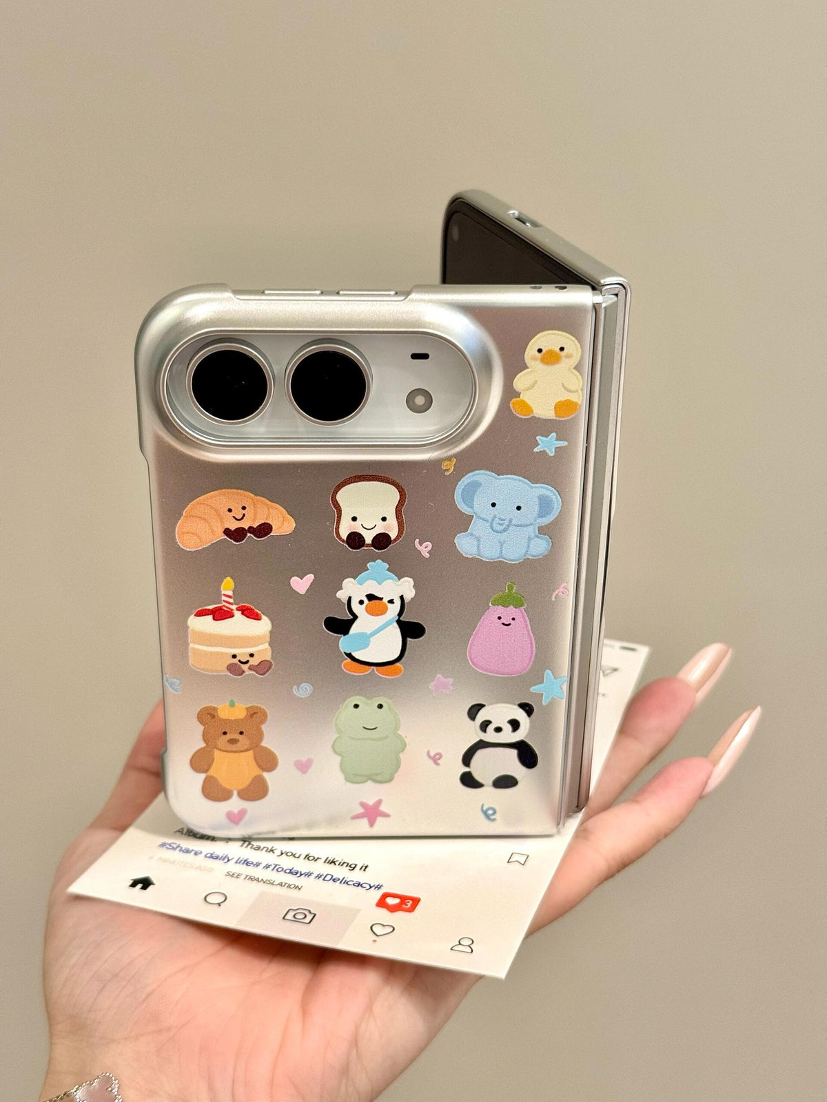 Animals Silver iPhone Duo Case #0658