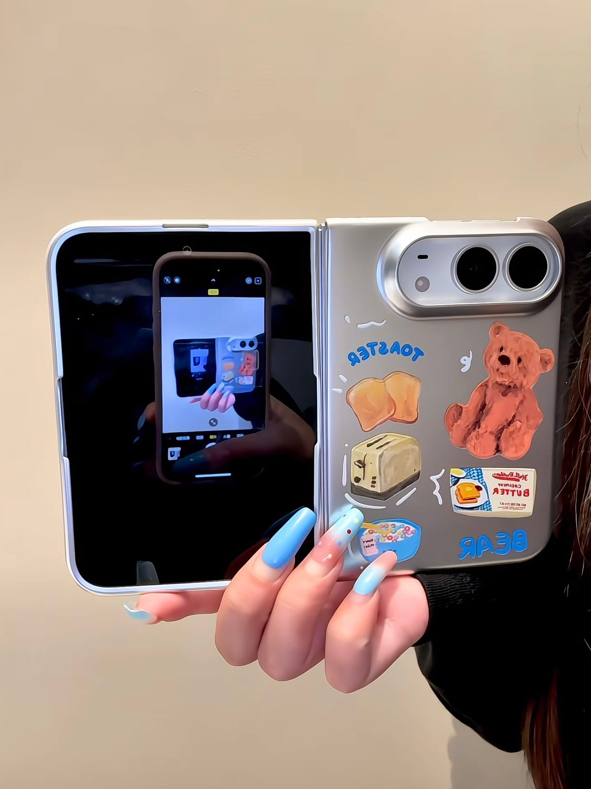 Silver Bear iPhone Duo Case #0673