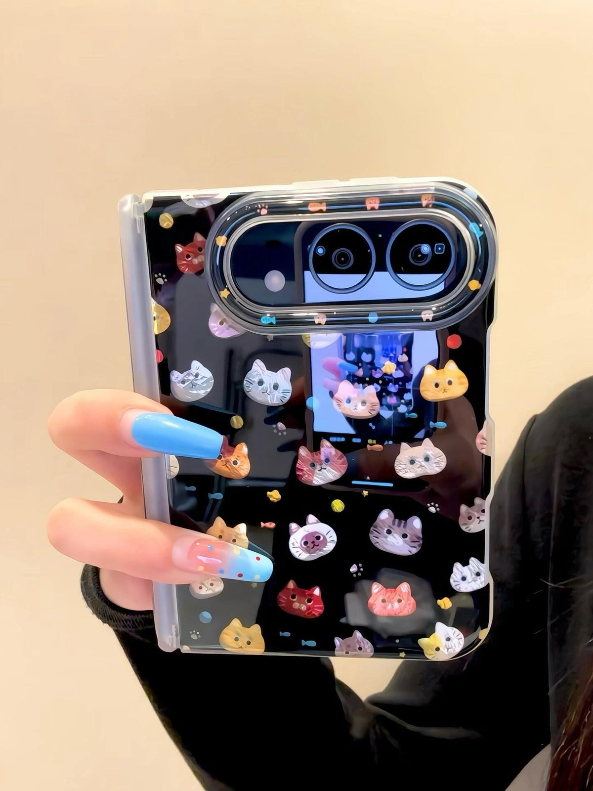 Black Cat iPhone Duo Case #0672