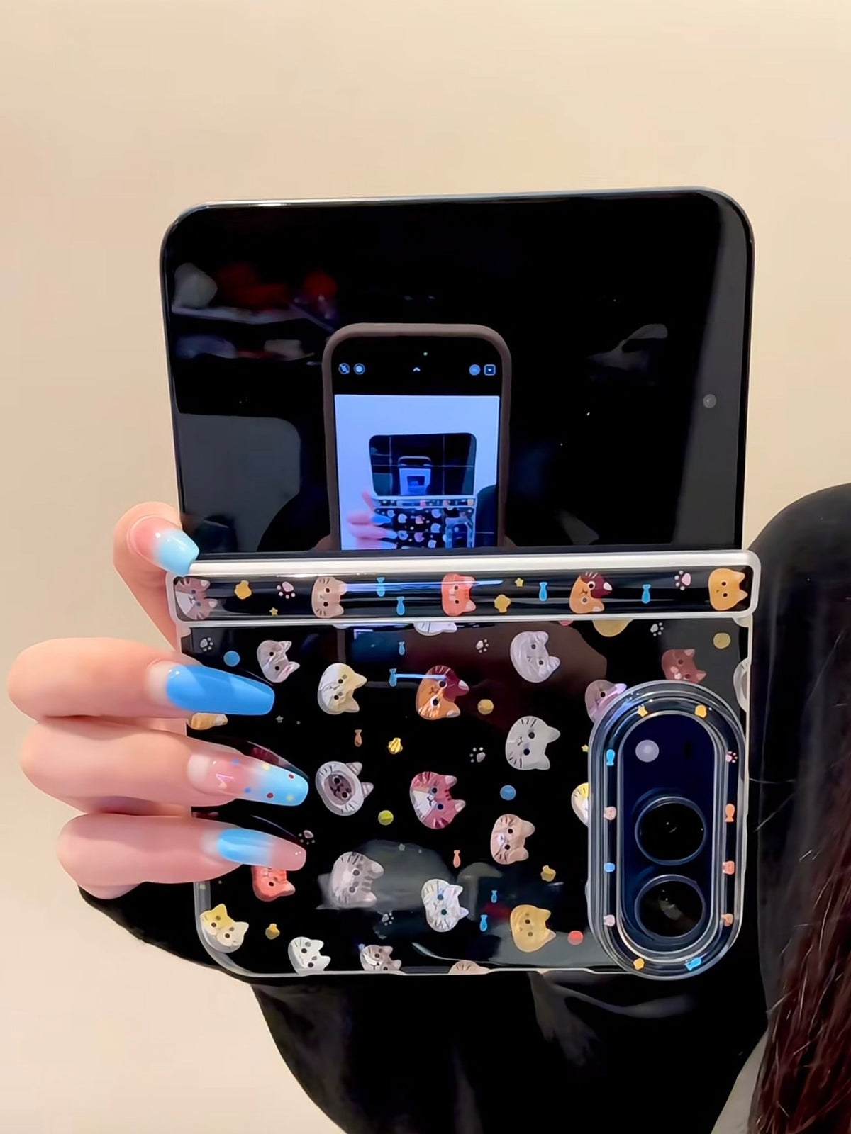 Black Cat iPhone Duo Case #0672