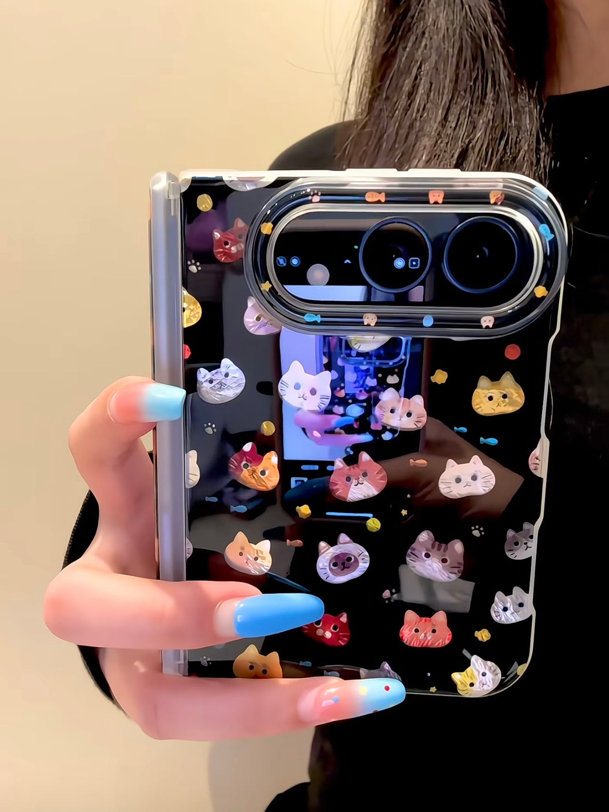 Black Cat iPhone Duo Case #0672