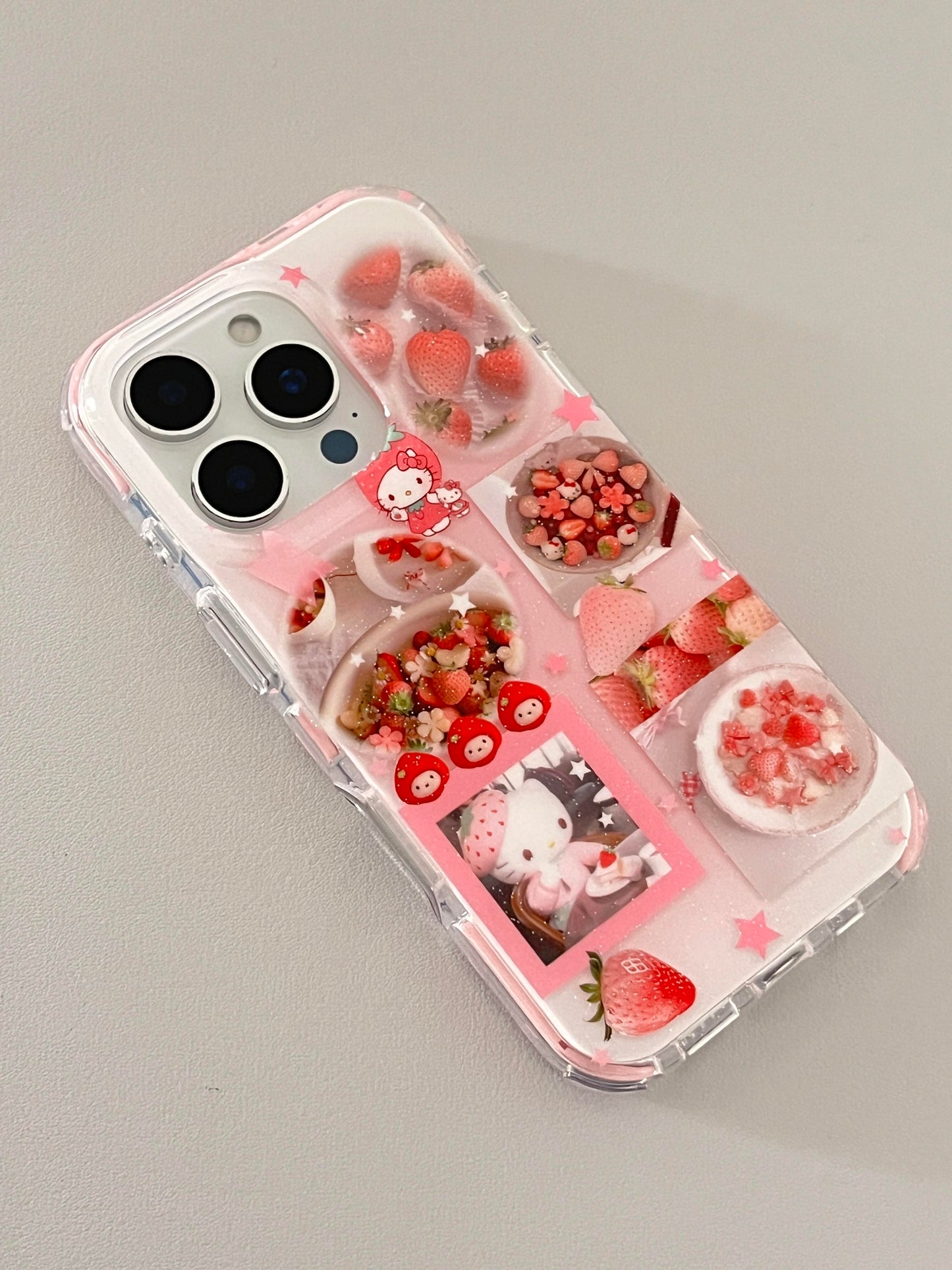 Hellokitty Pink Strawberry Cute Kawaii Phone Case #0484