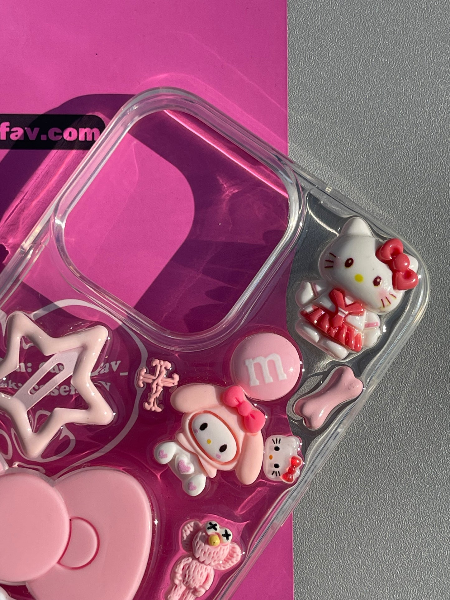 Hellokitty Clear Handmade Cute Kawaii Phone Case #0386