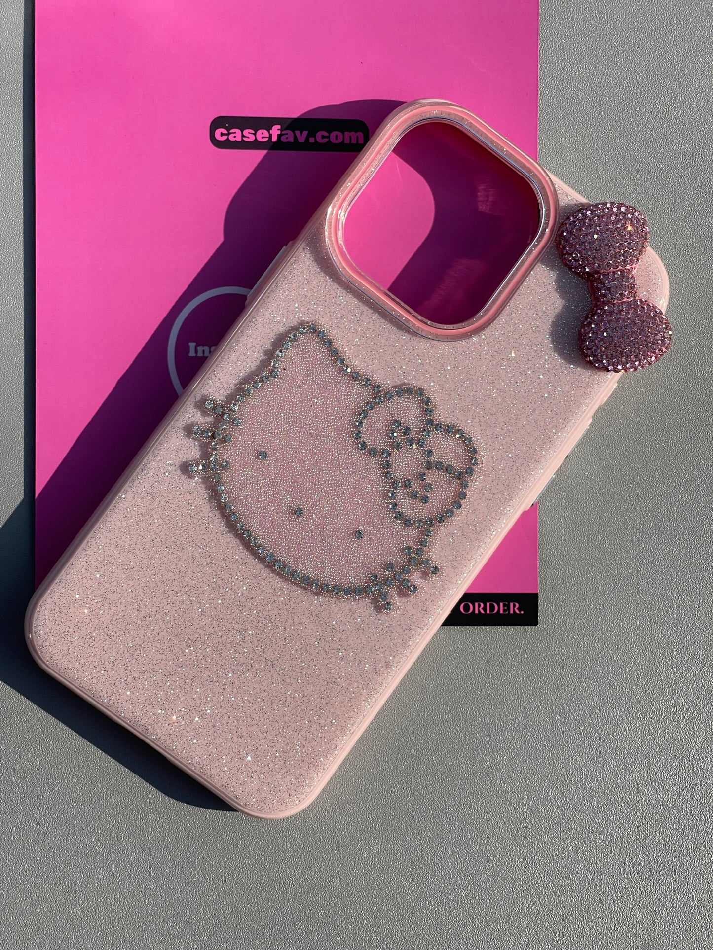Hellokitty Suede 3D Grainy Cute Kawaii Phone Case #0371