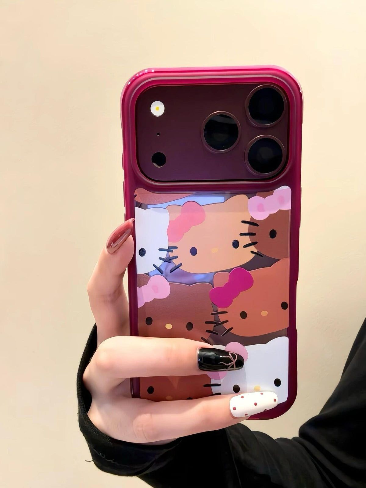 Hello Kitty Burgundy Red Phone Case #692