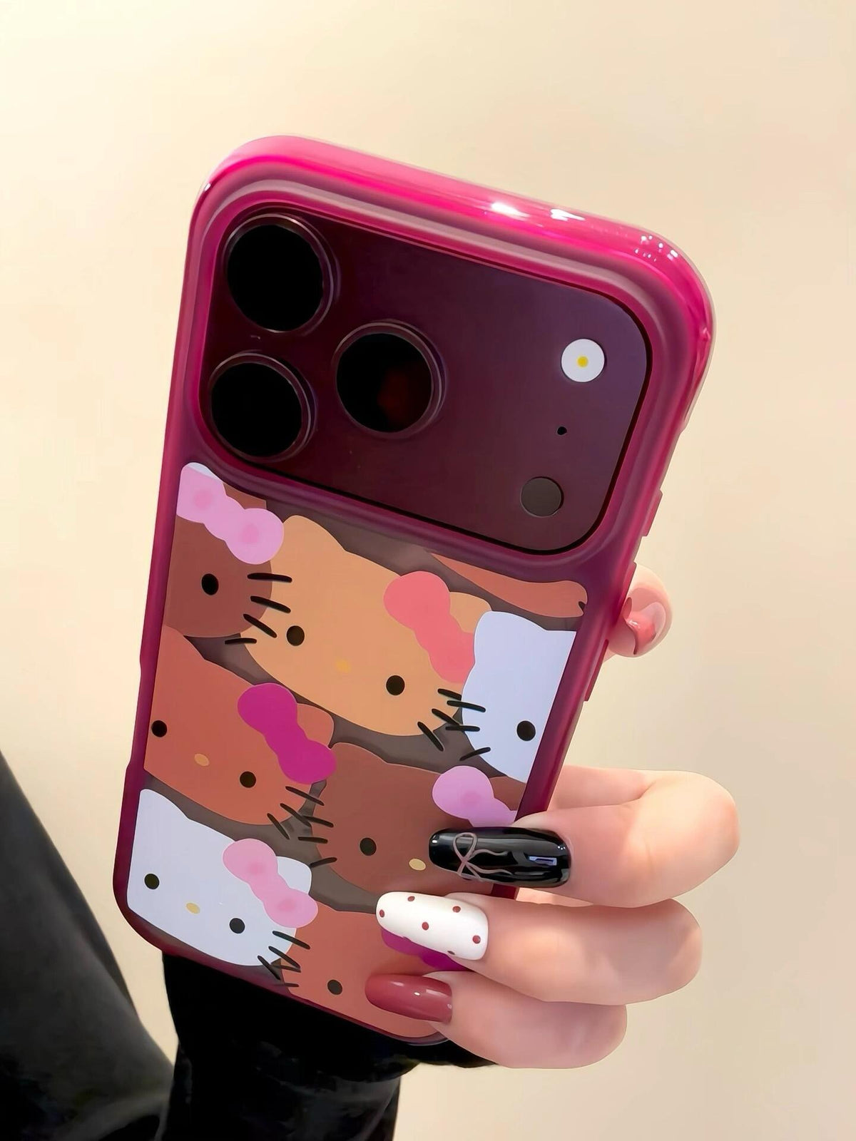 Hello Kitty Burgundy Red Phone Case #692