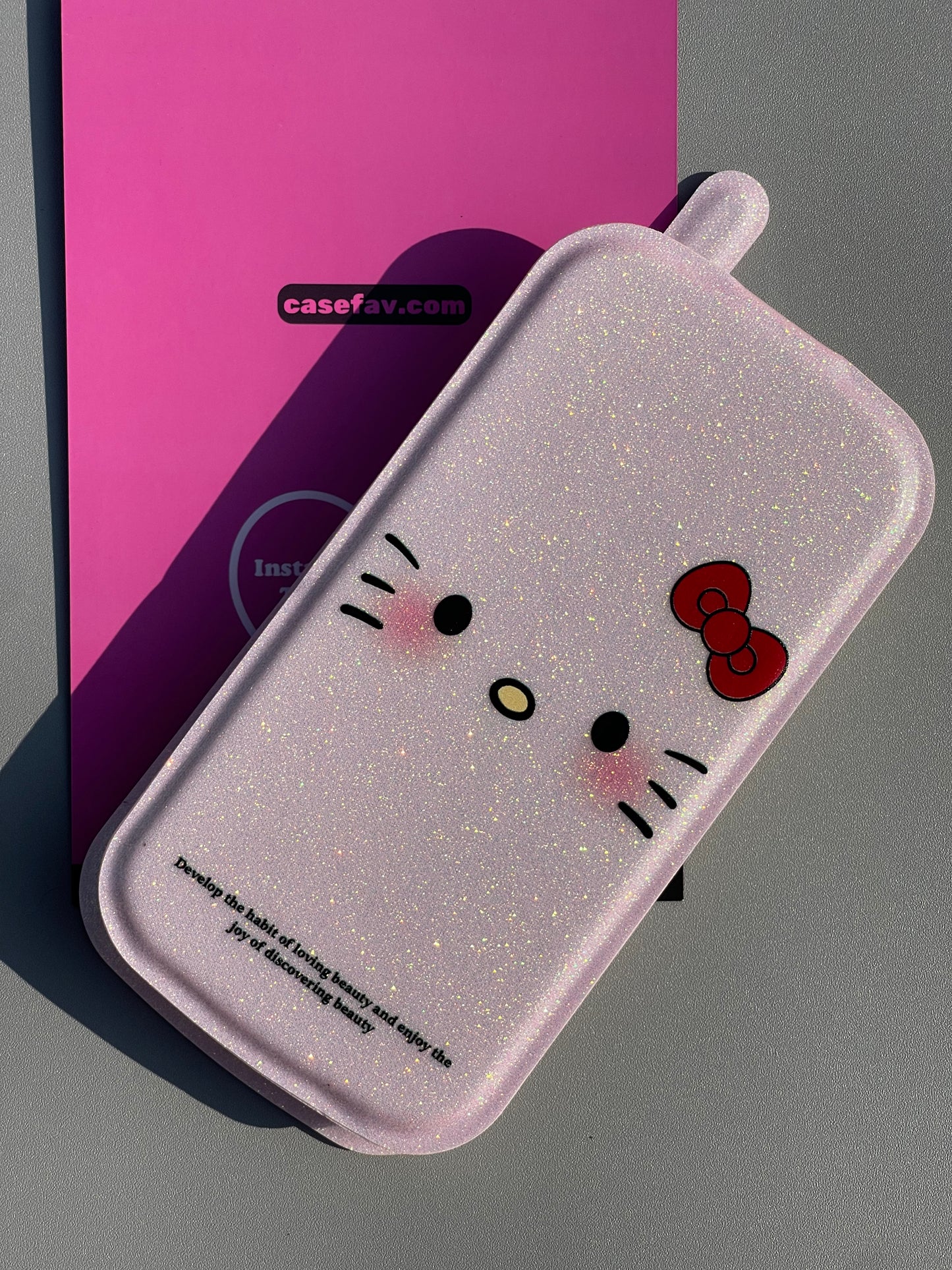 Hellokitty Glitter Flip Phone CaseCute Kawaii Phone Case  #0375