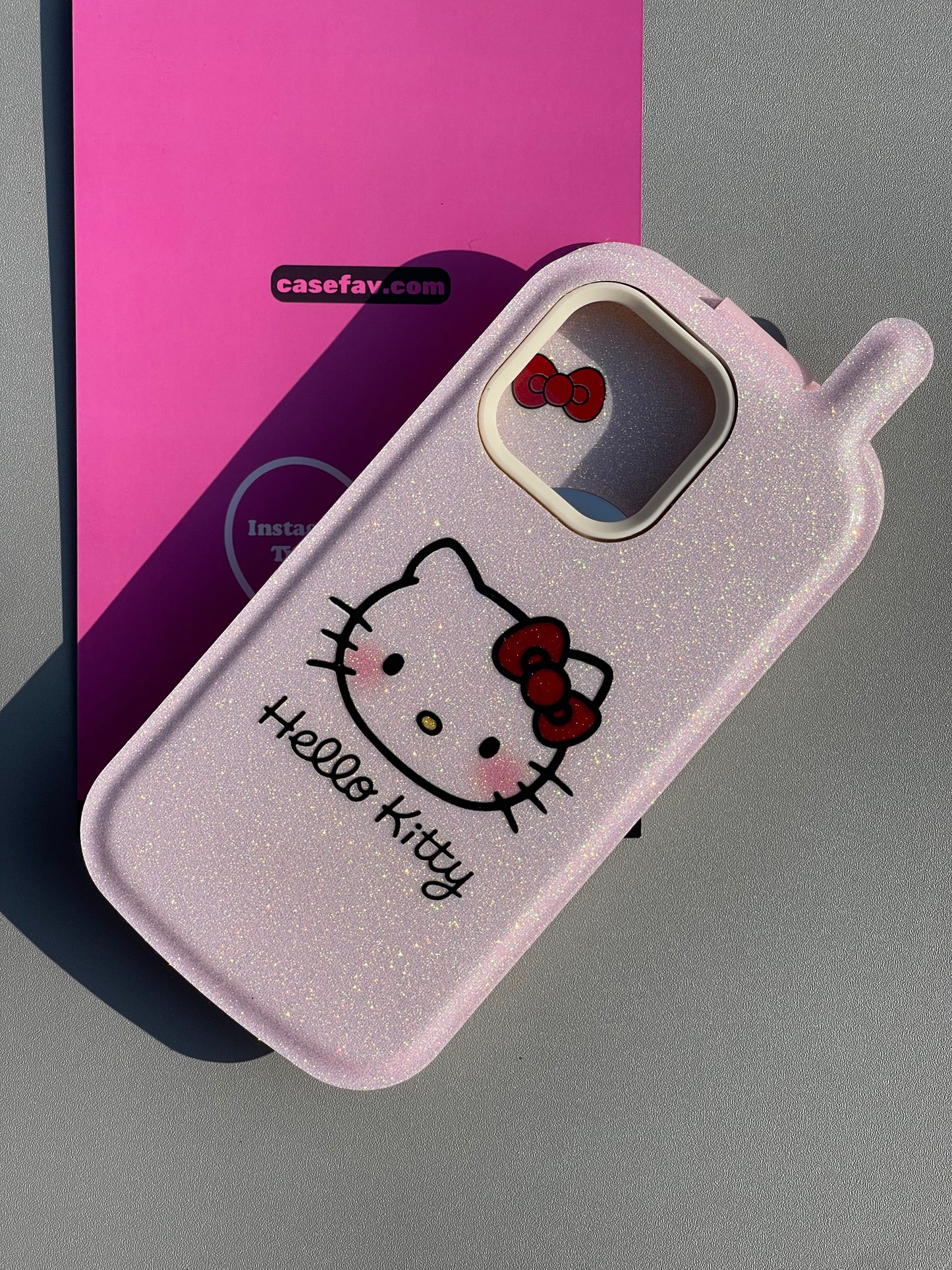 Hellokitty Glitter Flip Phone CaseCute Kawaii Phone Case  #0375