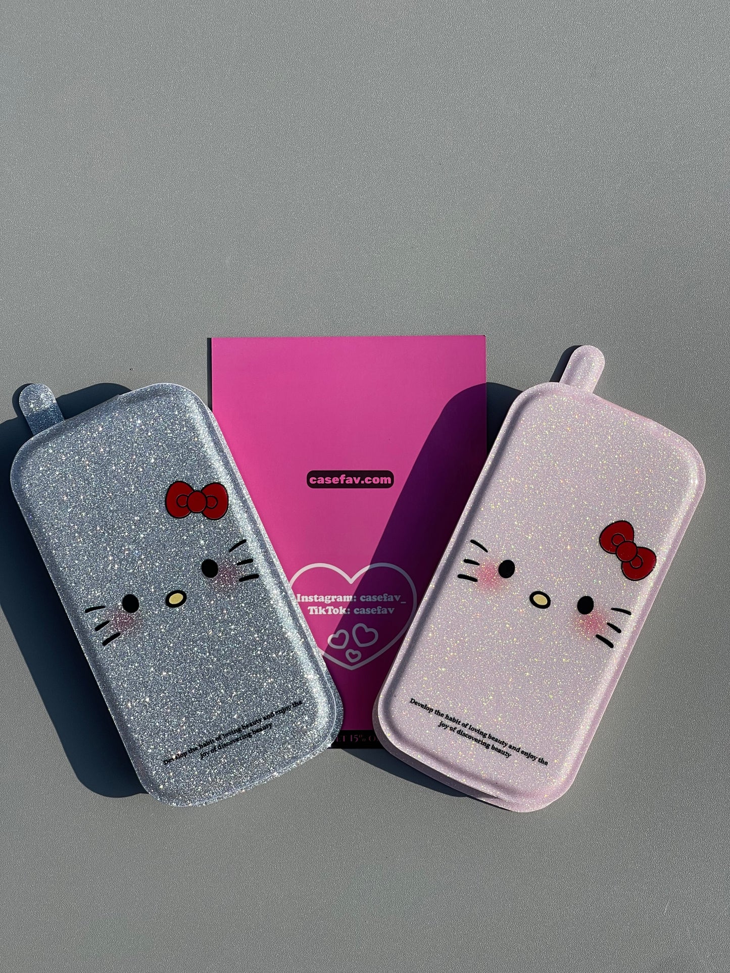 Hellokitty Glitter Flip Phone CaseCute Kawaii Phone Case  #0375