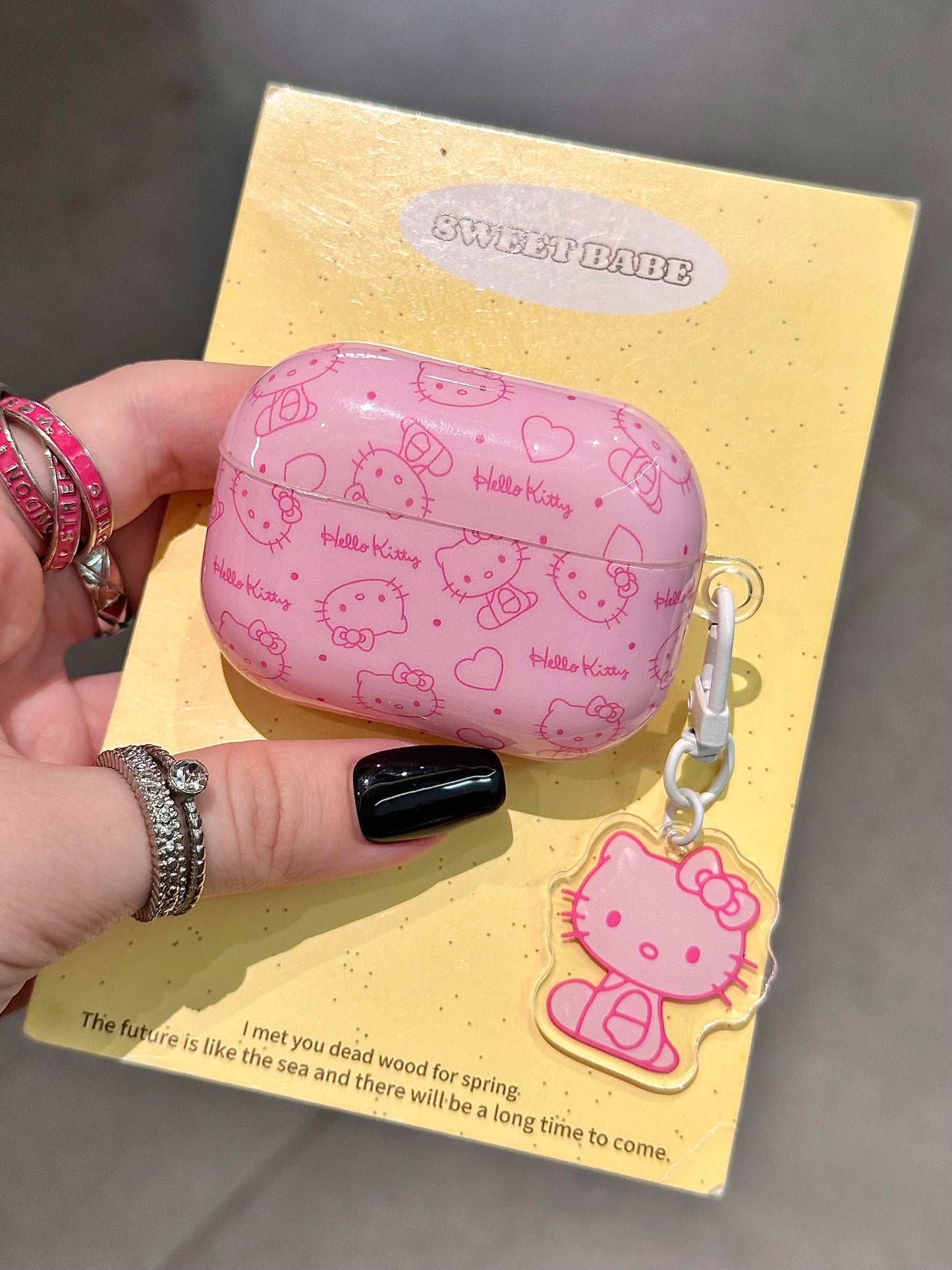 Hellokitty Pink Cute Kawaii AirPods Case #0259