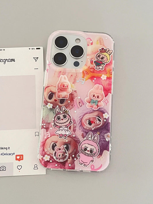 Pink Labubu Cute Kawaii Phone Case #0491
