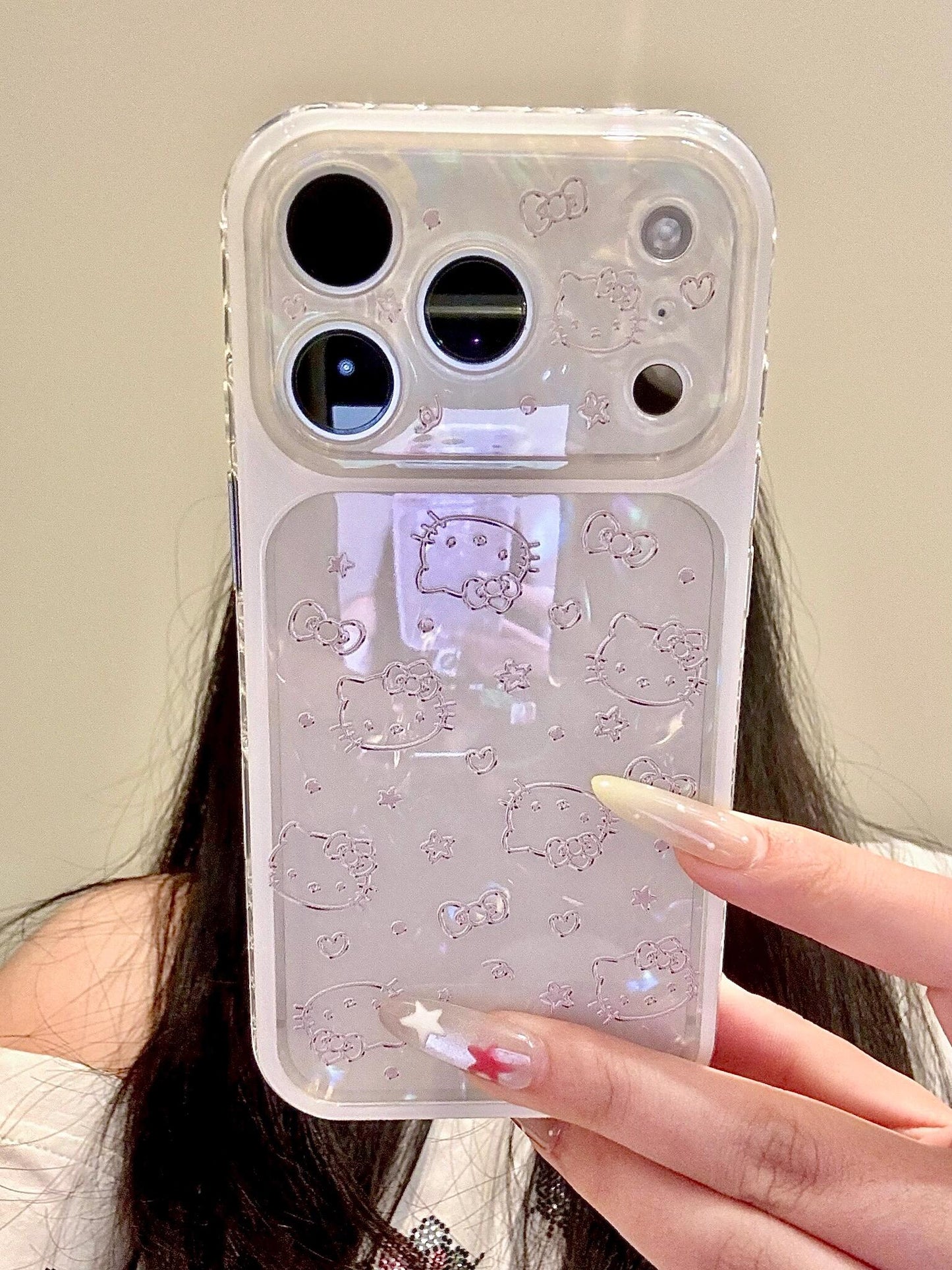 Hellokitt Shell Textured Laser Cute Kawaii Phone Case #608