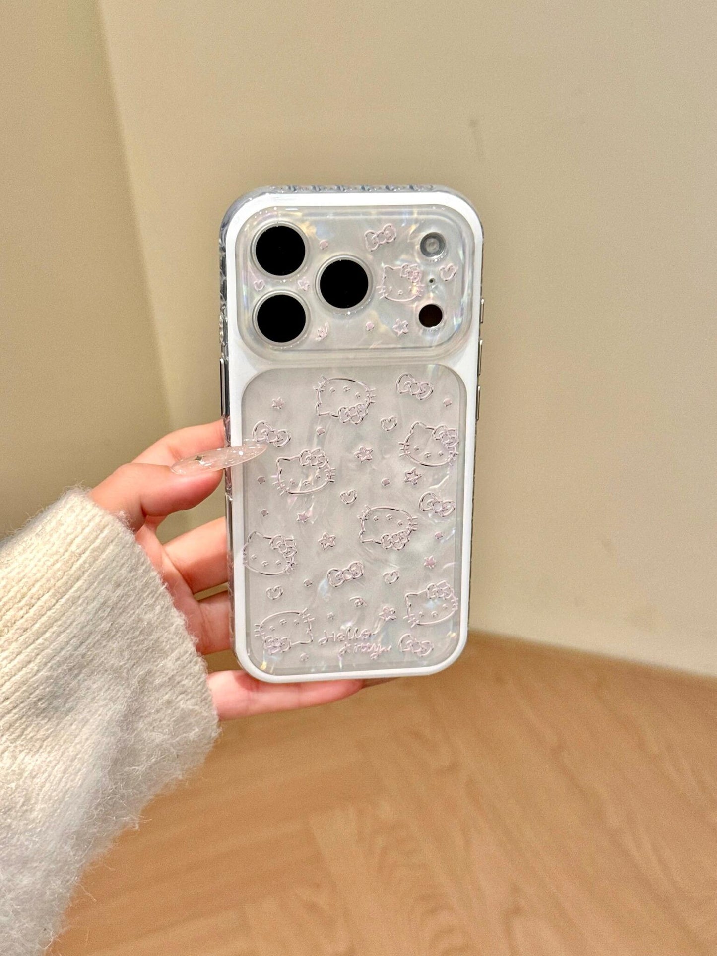 Hellokitt Shell Textured Laser Cute Kawaii Phone Case #608