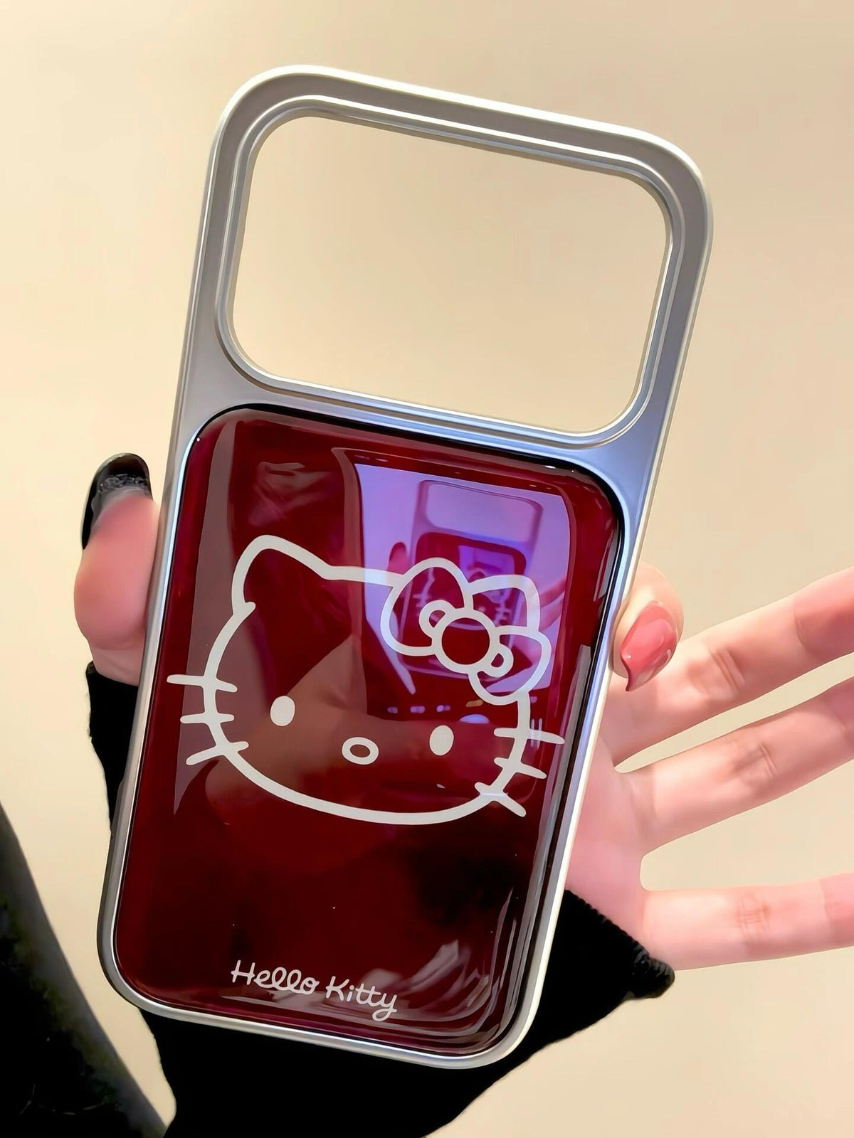 Hello Kitty Burgundy Red Phone Case #695