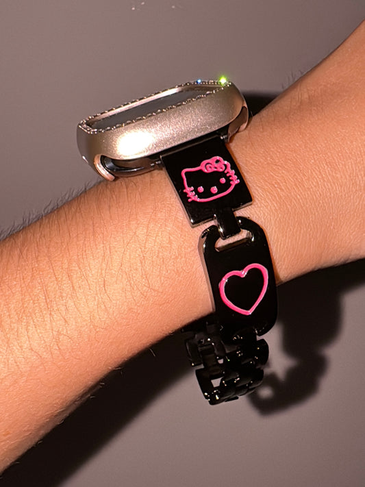Hellokitty Apple Watch Band Jewelry Metal Strap Bands  for iWatch Series wb#0004
