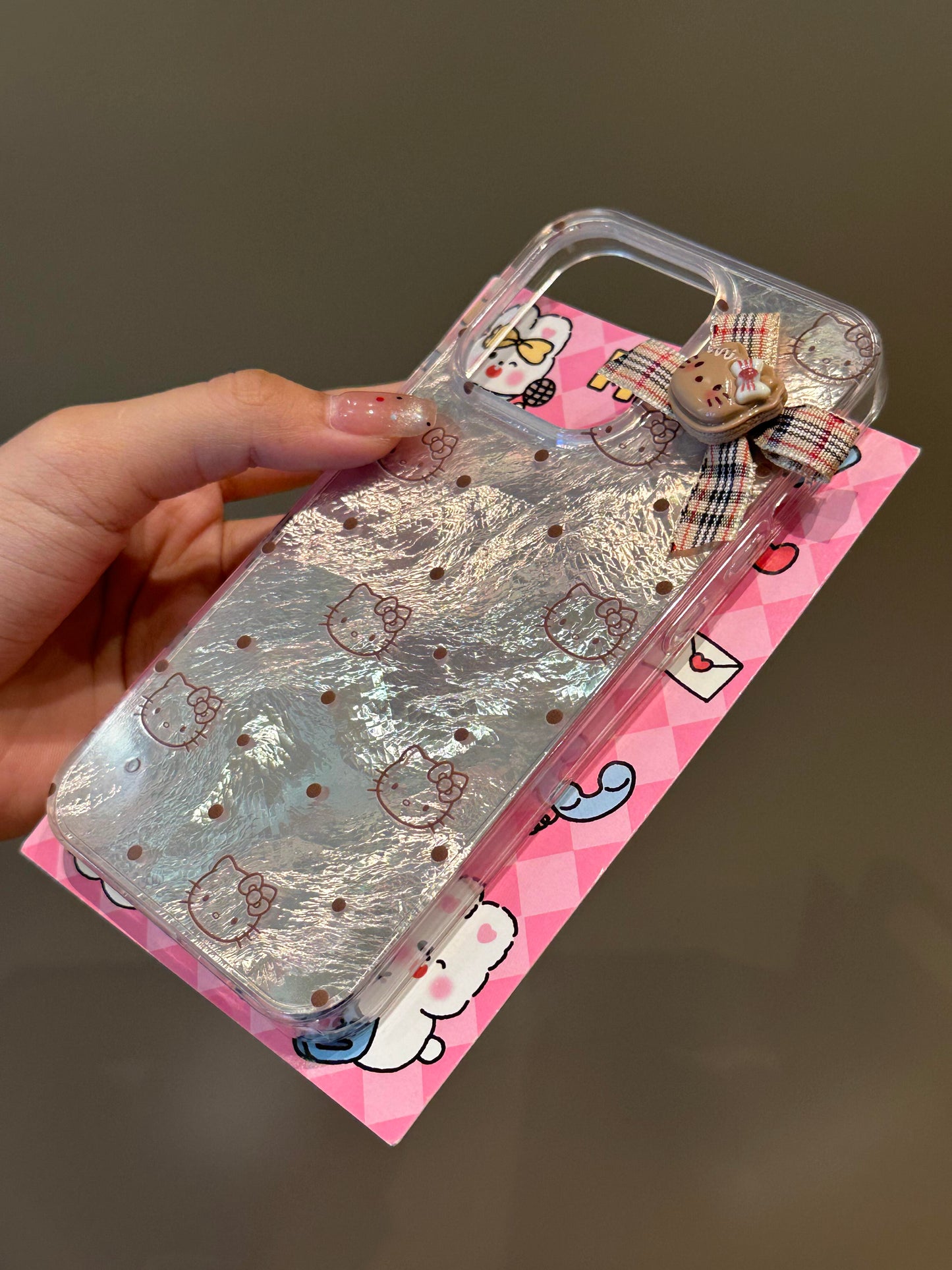 Hellokitty Silver Shell Cute Kawaii Phone Case #0267