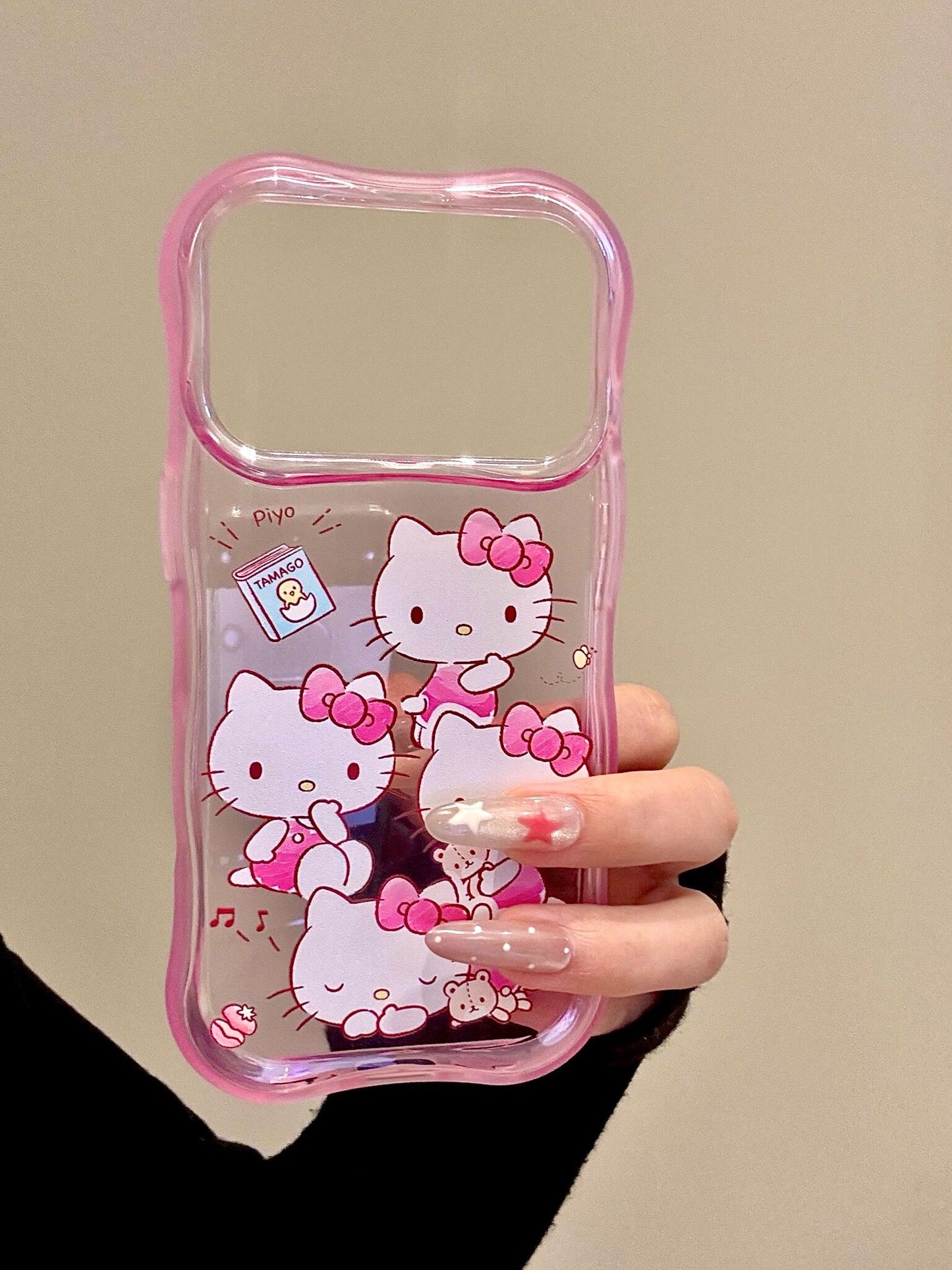Hellokitt Pink Clear Phone Case Kawaii Phone Case #614