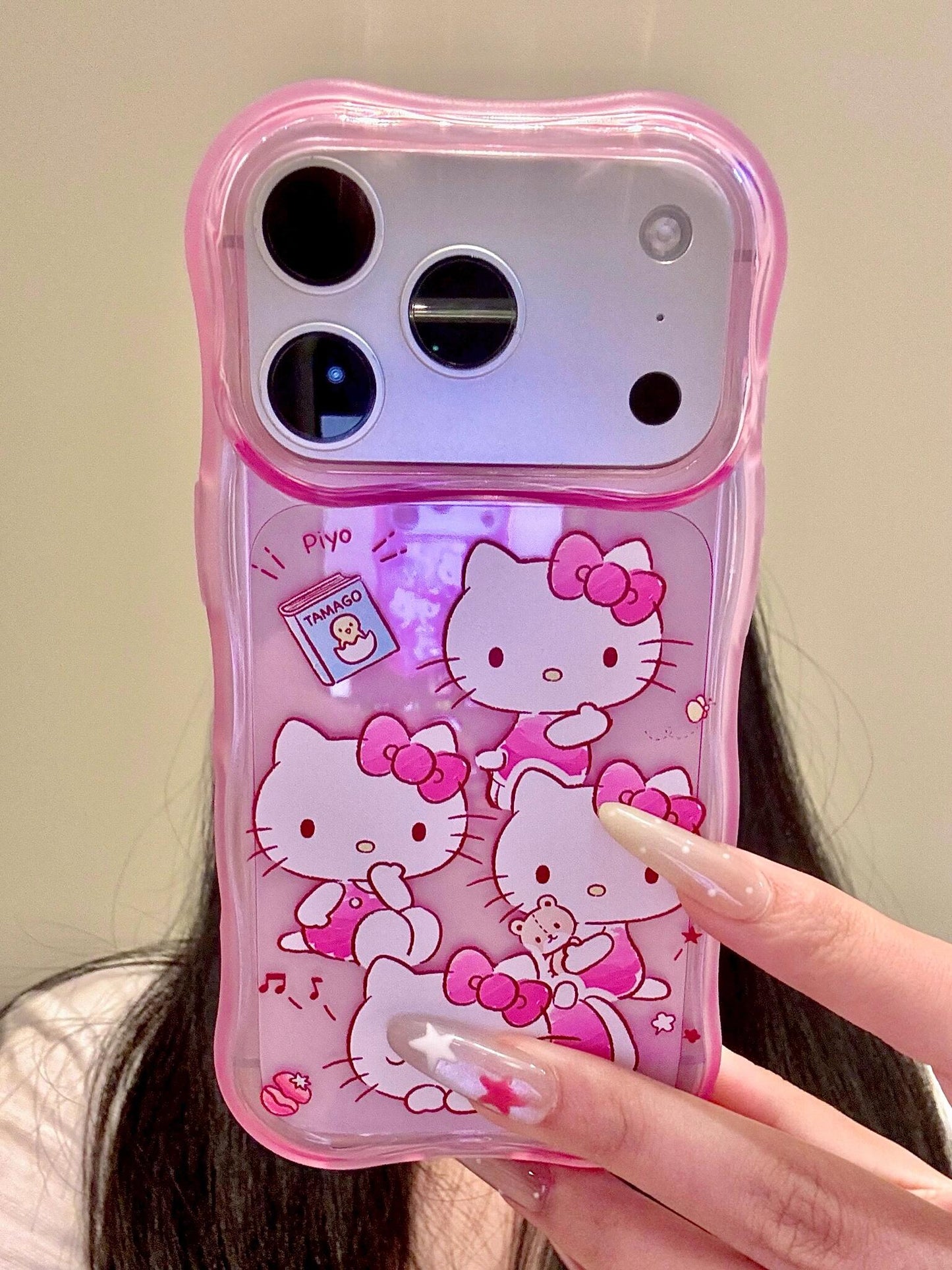 Hellokitt Pink Clear Phone Case Kawaii Phone Case #614