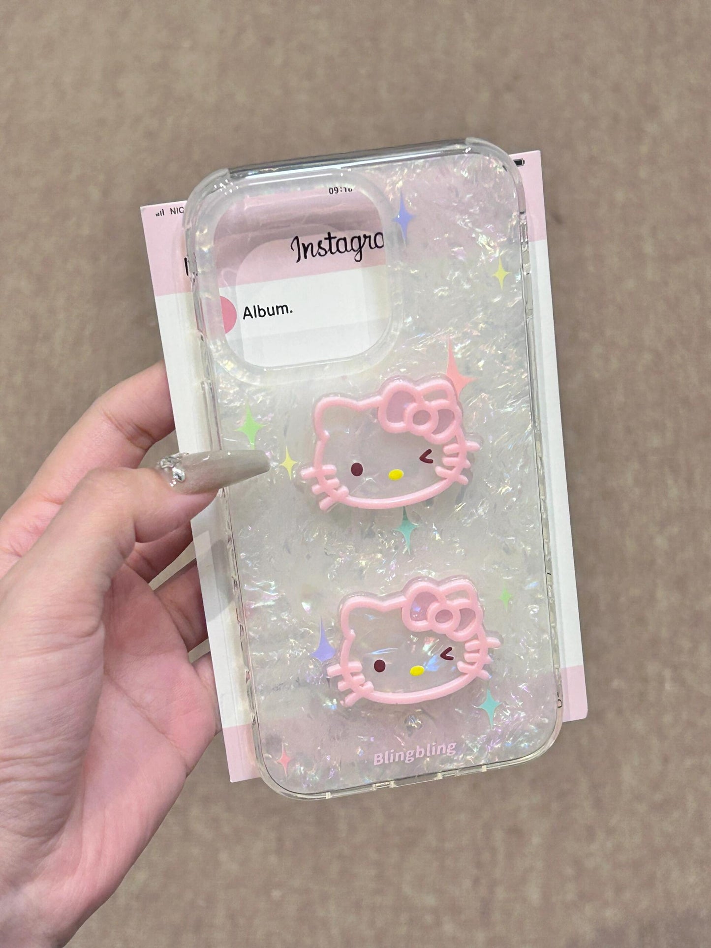 Hellokitty/Mymelody Shell Cute Kawaii Phone Case #0095