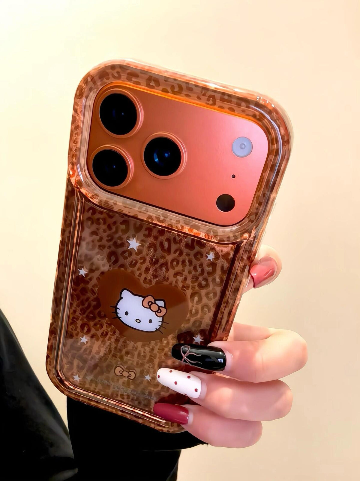 Hello Kitty Leopard Print Hearts Phone Case #702