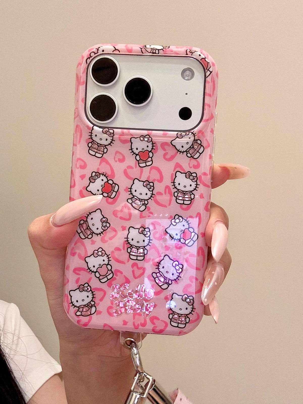 Hello Kitty Pink Leopard Print Phone Case #703