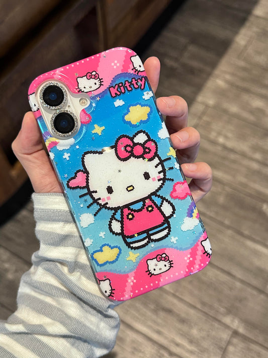 Hellokitty Cartoon Glitter Cute Kawaii Phone Case #0499